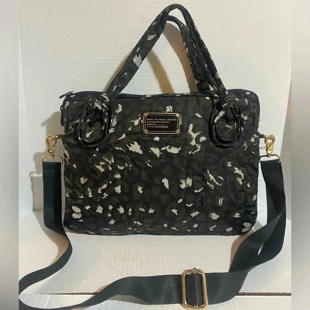 Marc by Marc Jacobs  leopard crossbody computer bag